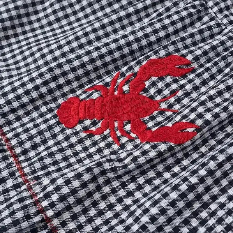 HXAO Embroidery Plaid Long Dresses Women Sleeveless Slip Midi Dress Woman Pleated Backless Beach Dress Vintage Summer Dress by Dropshipman