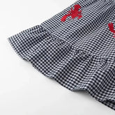 HXAO Embroidery Plaid Long Dresses Women Sleeveless Slip Midi Dress Woman Pleated Backless Beach Dress Vintage Summer Dress SHOPEZRA L.L.C.