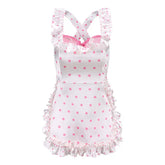 Sexy Lingerie 2024 New Sexy Free Wave Dot Kitchen Apron Maid Dress Sexy Uniform cosplay Women SHOPEZRA L.L.C.