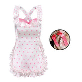Sexy Lingerie 2024 New Sexy Free Wave Dot Kitchen Apron Maid Dress Sexy Uniform cosplay Women SHOPEZRA L.L.C.