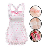 Sexy Lingerie 2024 New Sexy Free Wave Dot Kitchen Apron Maid Dress Sexy Uniform cosplay Women SHOPEZRA L.L.C.