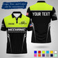 Mens Customizable Mechanic Work Polo Shirts Personalized Text And Logo Short Sleeve Tops 2026 Summer Breathable Sports POLO Tops SHOPEZRA L.L.C.