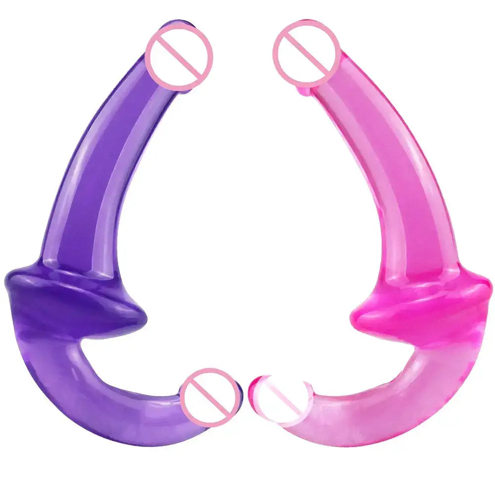 Strapon Dildo Realistic Dick Toy Sex Toys for Women Jelly Dildo Double Head Soft Silicone Vagina Anal Massager for Gay Lesbian by Dropshipman