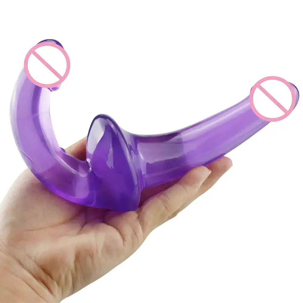 Strapon Dildo Realistic Dick Toy Sex Toys for Women Jelly Dildo Double Head Soft Silicone Vagina Anal Massager for Gay Lesbian by Dropshipman