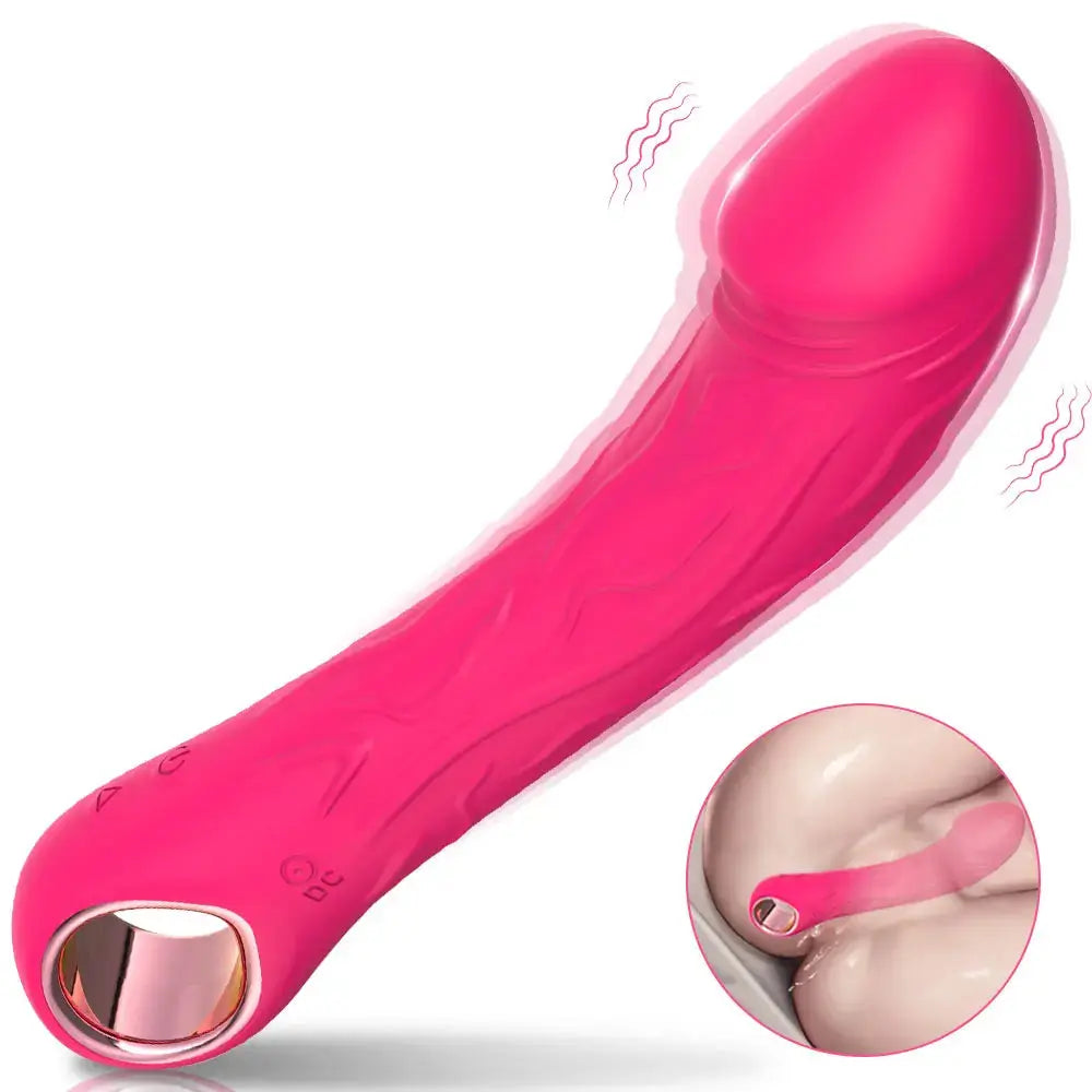 Purple SHOPEZRA L.L.C. dildo with ring vibrator, magic wand, anal and clitoris stimulator, adult female masturbation sex toy