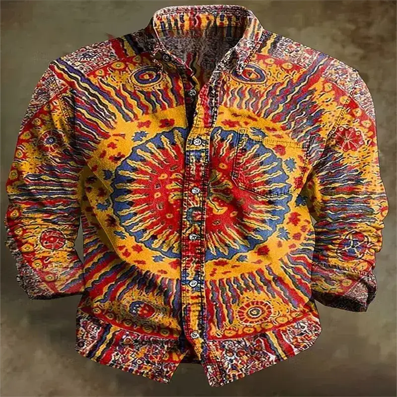 New Psychedelic Mandala 3D Printed Men&