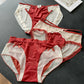 2026 Neue Ankora Rote Mädchenunterwäsche Seidig Satin Eisseide Sexy Damen Slips Nicht einengende Schrittunterwäsche