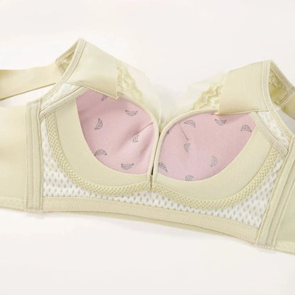 Thin Upper and Thick Lower Non-magnetic New Style Comfortable Underwear without Steel Rings for Women Gathering and Tucking Paramilis Skin-friendly Breathable Adjustable Bra by Dropshipman