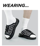 Slippers Men Air Cushion Design Slide Man Summer New PVC Soft Non-slip Men&