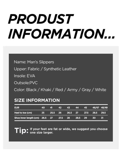 Slippers Men Air Cushion Design Slide Man Summer New PVC Soft Non-slip Men&