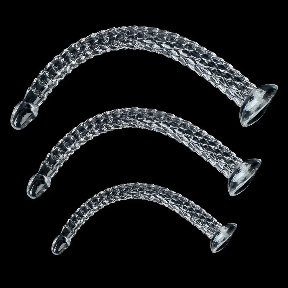 Red dragon-shaped anal plug for women and men, long silicone butt plug from SHOPEZRA L.L.C. for adult pleasure and anal stimulation.