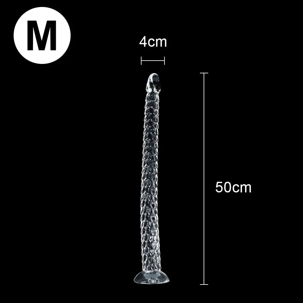Red dildo anal plug by SHOPEZRA L.L.C., long butt plug for women and men, adult sex toy for anal pleasure and masturbation.