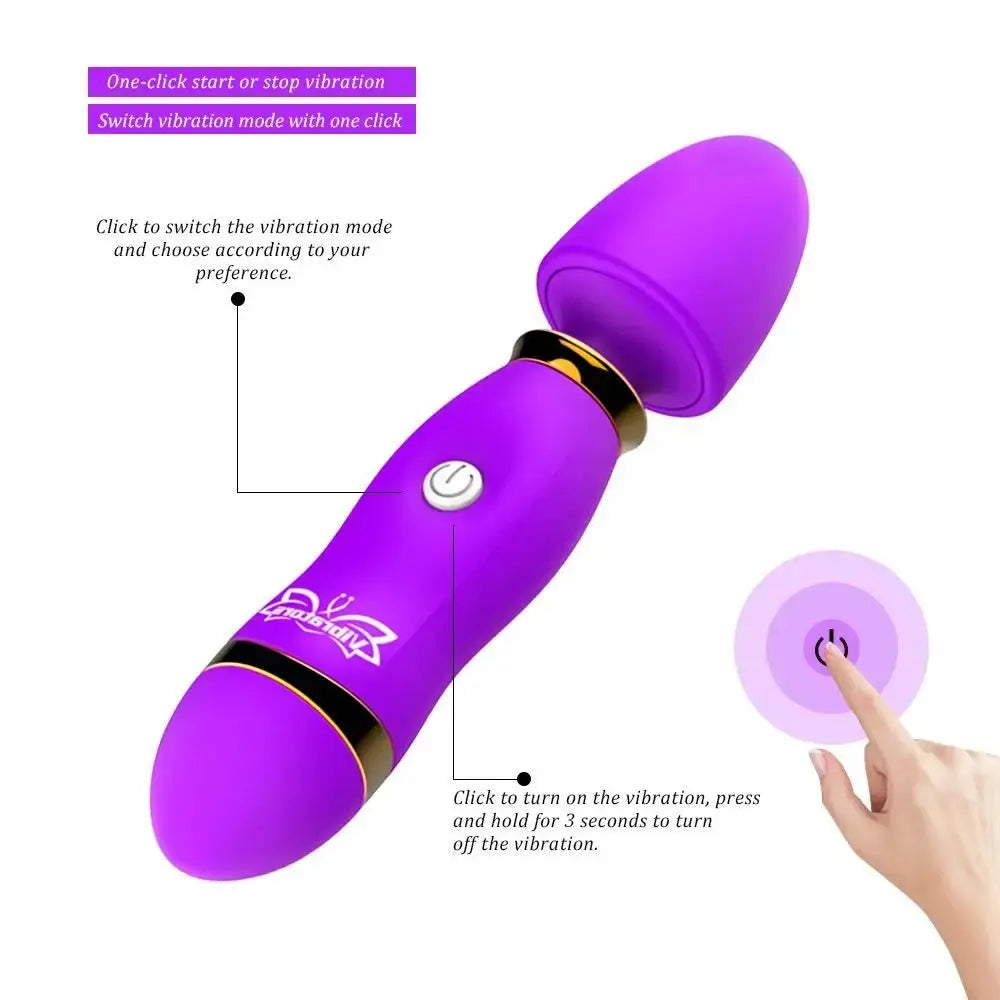 Red SHOPEZRA L.L.C. dildo vibrator with G-spot, clitoral stimulator, and butt plug for women’s adult pleasure and masturbation.