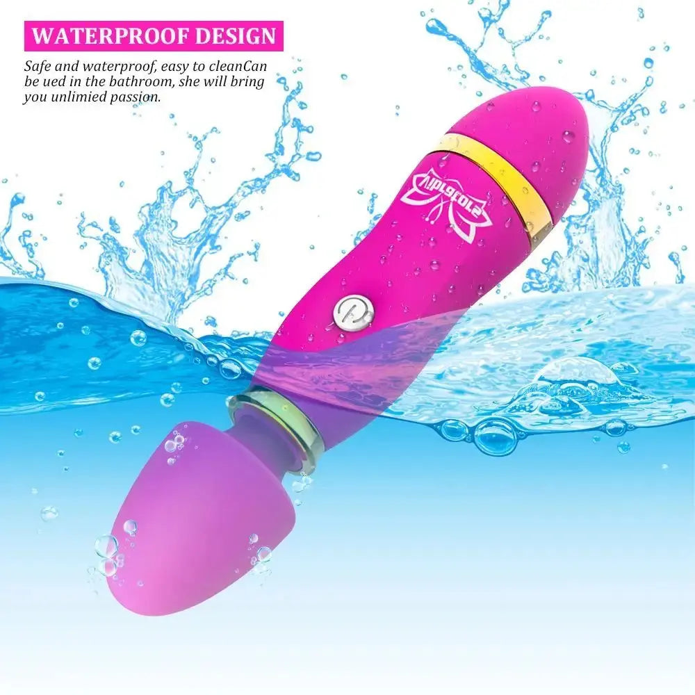Red SHOPEZRA L.L.C. dildo vibrator with G-spot, clitoral stimulator, and butt plug for adult female pleasure and masturbation.