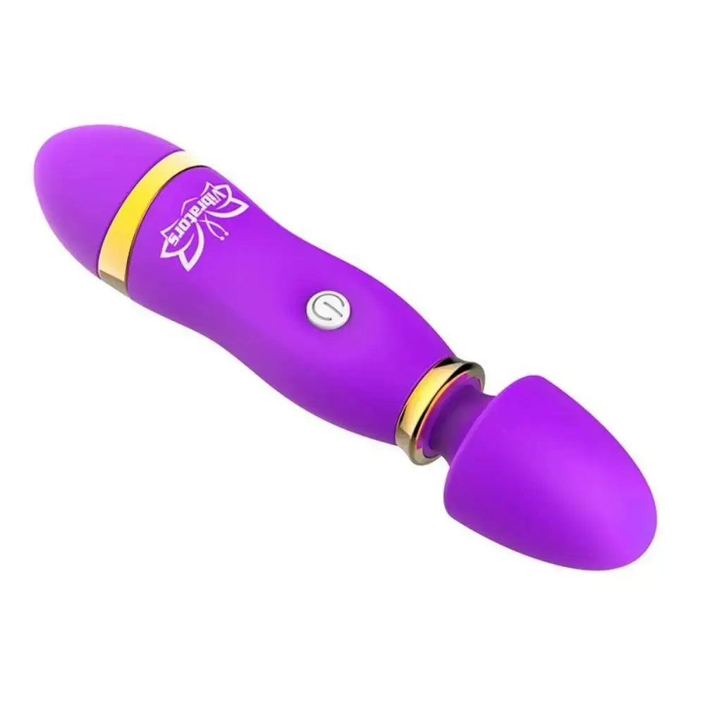 Red SHOPEZRA L.L.C. G-spot vibrator and clitoral stimulator with anal plug for women’s adult pleasure and masturbation.