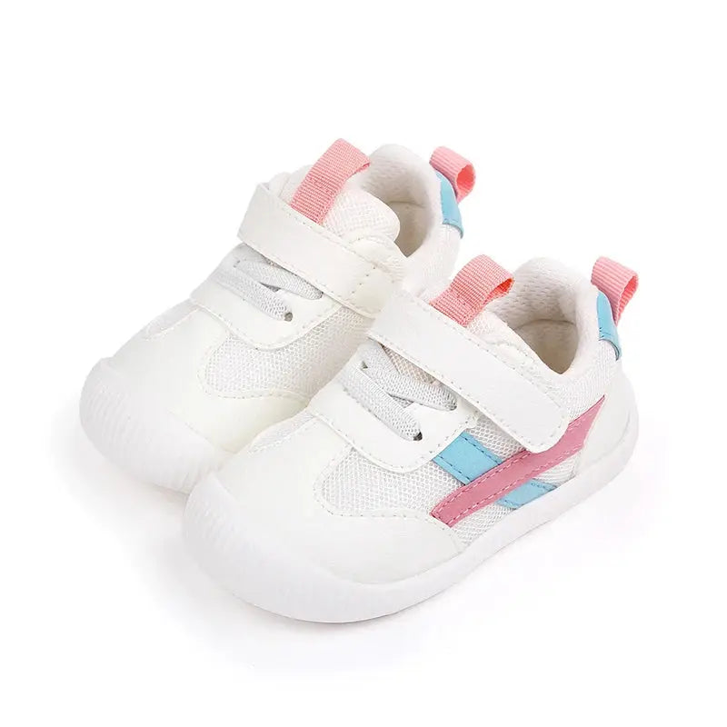 Baby toddler shoes by SHOPEZRA L.L.C. for 0-3 years, soft sole, breathable mesh, non-slip, suitable for all seasons, girl or boy.