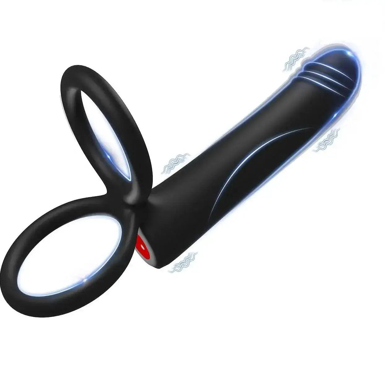 Male Anal Dildo with Vibrating Penis Ring Provides Double Penetration Pleasure for Men and Couples Adult Pleasure Products by Dropshipman