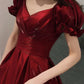Evening Dress Red Bridal Toast Wear New V-neck Sexy Short Sleeve Long Skirt Backless Dinner Dresses Formal Dress Women Elegant SHOPEZRA L.L.C.