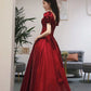 Evening Dress Red Bridal Toast Wear New V-neck Sexy Short Sleeve Long Skirt Backless Dinner Dresses Formal Dress Women Elegant SHOPEZRA L.L.C.