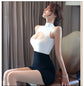 Dress Secretary uniform one-piece passionate and pure desire short skirt dress on promotion Summer clothes nightclub hot girl SHOPEZRA L.L.C.