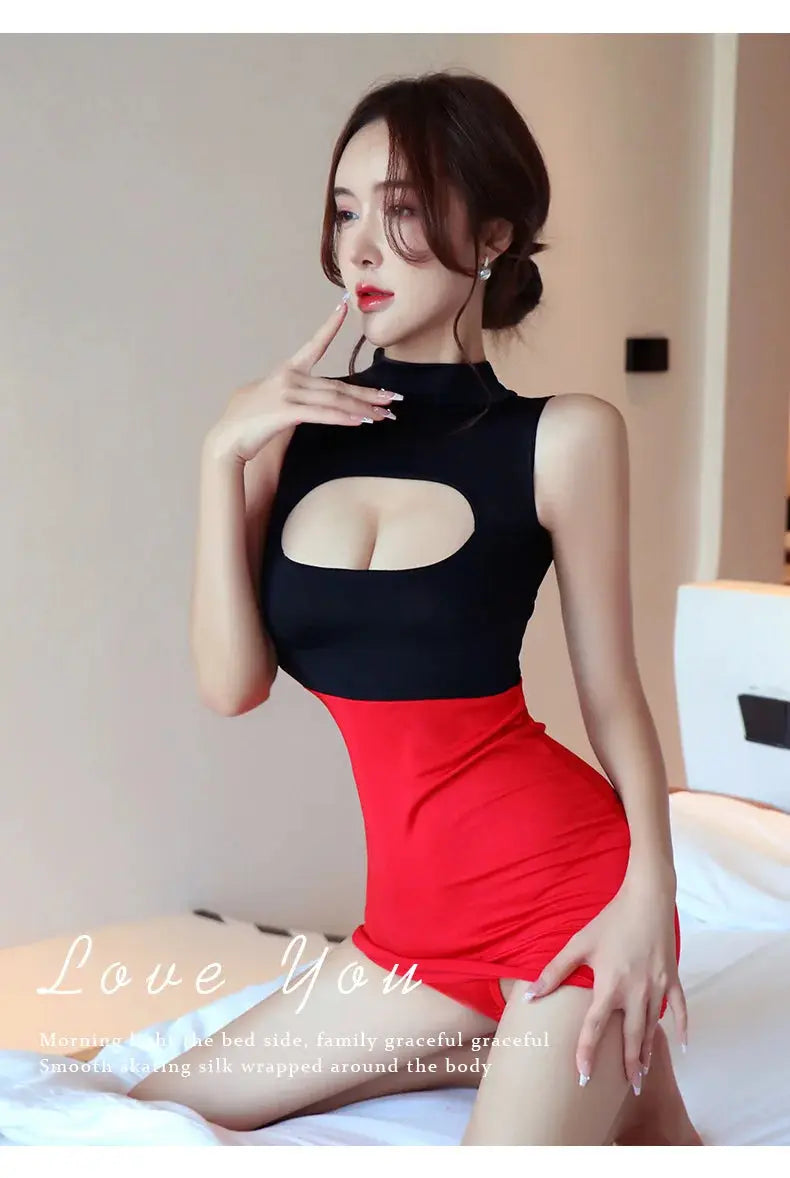 Dress Secretary uniform one-piece passionate and pure desire short skirt dress on promotion Summer clothes nightclub hot girl SHOPEZRA L.L.C.
