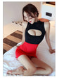Dress Secretary uniform one-piece passionate and pure desire short skirt dress on promotion Summer clothes nightclub hot girl SHOPEZRA L.L.C.