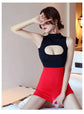 Dress Secretary uniform one-piece passionate and pure desire short skirt dress on promotion Summer clothes nightclub hot girl SHOPEZRA L.L.C.