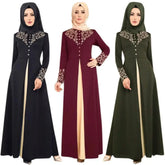 Muslim Dress Womens  Fashion Abaya Dubai  Appliques  Turkey   Women Elegant Long SHOPEZRA L.L.C.