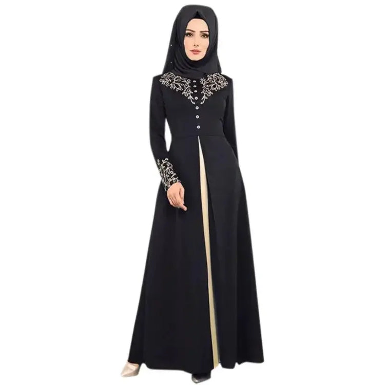 Muslim Dress Womens  Fashion Abaya Dubai  Appliques  Turkey   Women Elegant Long SHOPEZRA L.L.C.