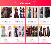 Muslim Dress Womens  Fashion Abaya Dubai  Appliques  Turkey   Women Elegant Long SHOPEZRA L.L.C.