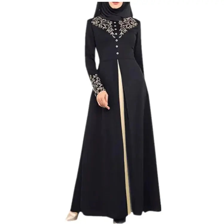 Muslim Dress Womens  Fashion Abaya Dubai  Appliques  Turkey   Women Elegant Long SHOPEZRA L.L.C.