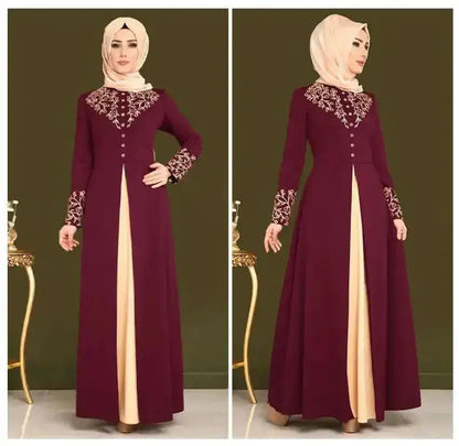Muslim Dress Womens Fashion Abaya Dubai Appliques Turkey Women Elegant Long by Dropshipman