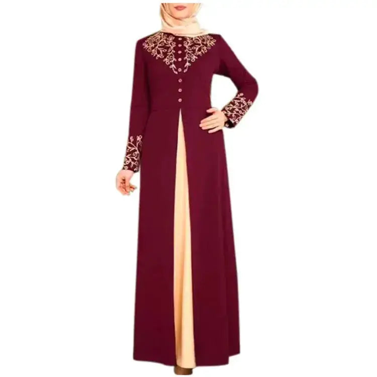Muslim Dress Womens Fashion Abaya Dubai Appliques Turkey Women Elegant Long by Dropshipman