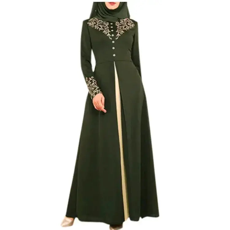 Muslim Dress Womens Fashion Abaya Dubai Appliques Turkey Women Elegant Long by Dropshipman