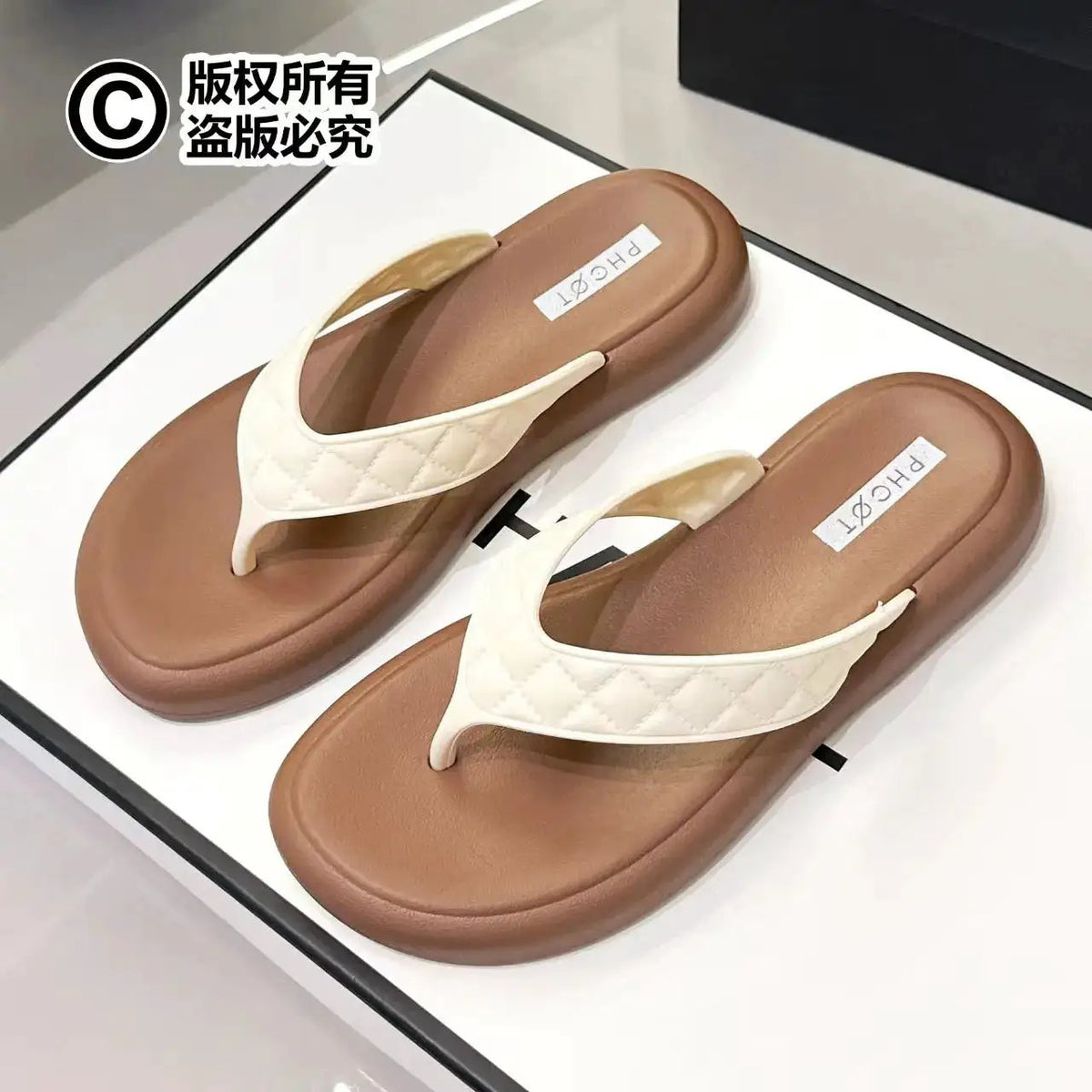 Xinyi Beauty Flip-Flops for Women, Fashionable Outdoor Summer Sandals, Korean Style, Simple Non-Slip Thong Sandals for Students, Beach Flip-Flops by Dropshipman