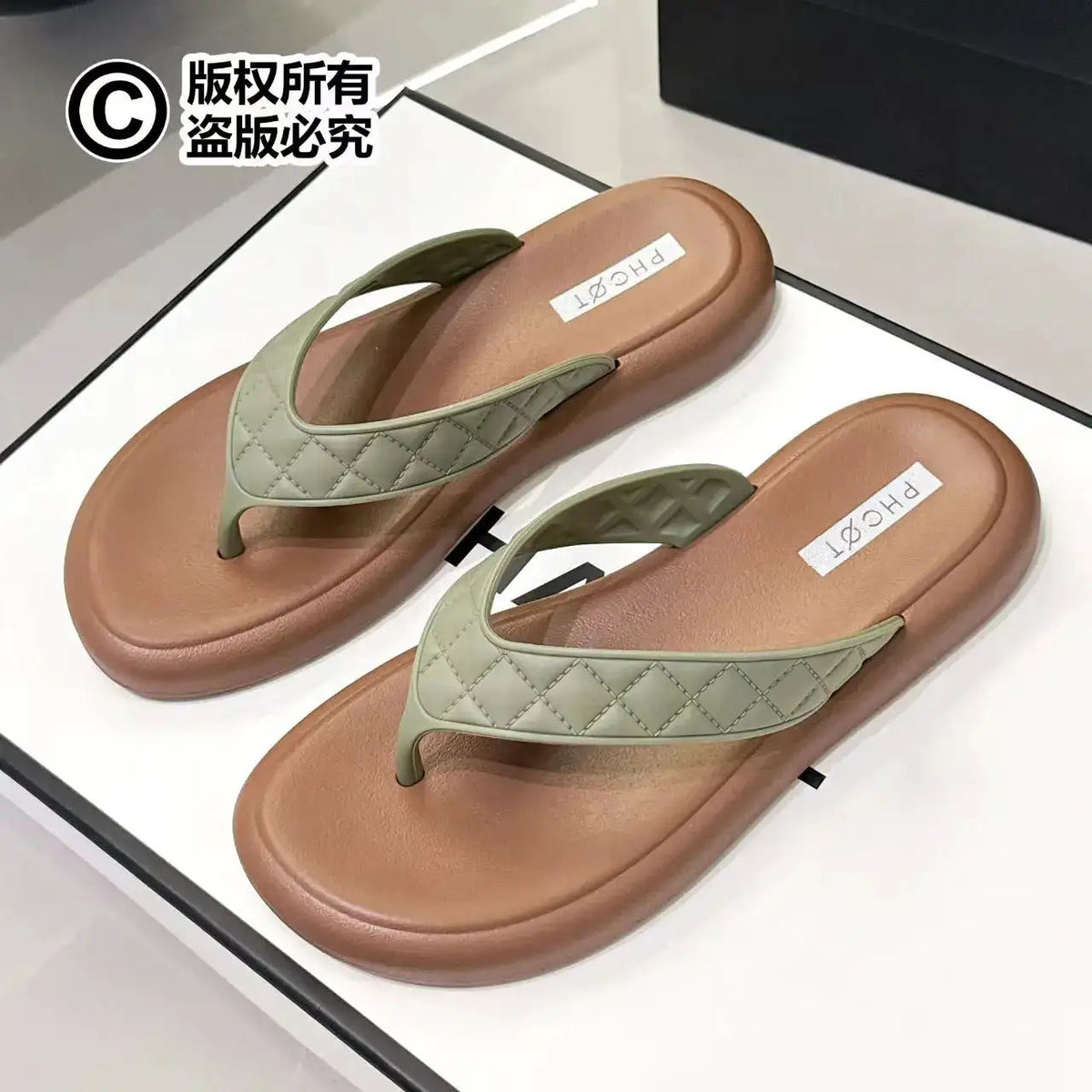 Xinyi Beauty Flip-Flops for Women, Fashionable Outdoor Summer Sandals, Korean Style, Simple Non-Slip Thong Sandals for Students, Beach Flip-Flops by Dropshipman