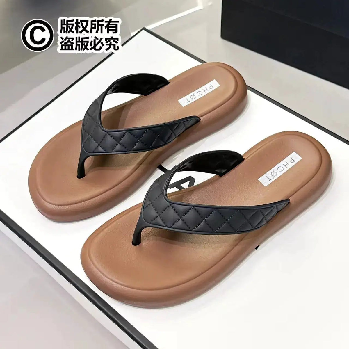 Xinyi Beauty Flip-Flops for Women, Fashionable Outdoor Summer Sandals, Korean Style, Simple Non-Slip Thong Sandals for Students, Beach Flip-Flops by Dropshipman