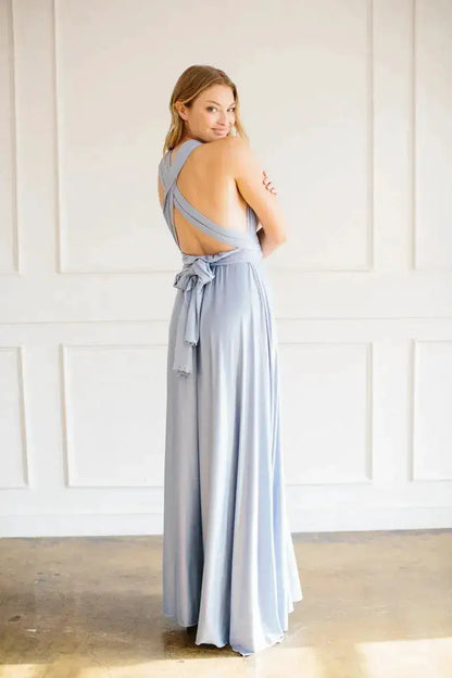Multiway Maxi Dress Bridesmaid Dress Infinity Cocktail Dress Floor Length Bridesmaid Dress Maxi Dress for Bridesmaid Gifts by Dropshipman