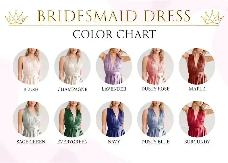 Multiway Maxi Dress Bridesmaid Dress Infinity Cocktail Dress Floor Length Bridesmaid Dress Maxi Dress for Bridesmaid Gifts by Dropshipman