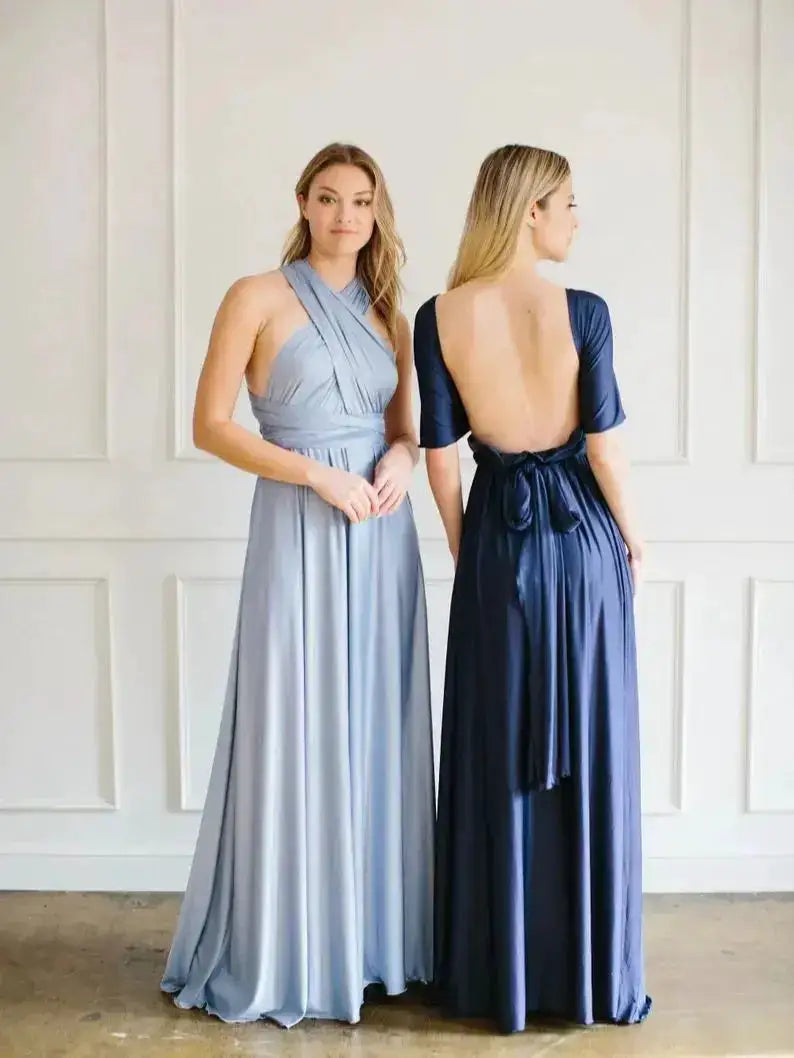 Multiway Maxi Dress Bridesmaid Dress Infinity Cocktail Dress Floor Length Bridesmaid Dress Maxi Dress for Bridesmaid Gifts by Dropshipman