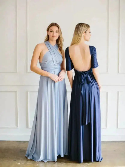 Multiway Maxi Dress Bridesmaid Dress Infinity Cocktail Dress Floor Length Bridesmaid Dress Maxi Dress for Bridesmaid Gifts by Dropshipman