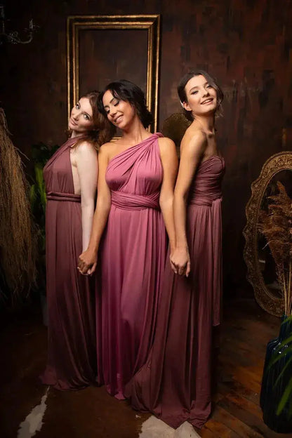 Multiway Maxi Dress Bridesmaid Dress Infinity Cocktail Dress Floor Length Bridesmaid Dress Maxi Dress for Bridesmaid Gifts by Dropshipman
