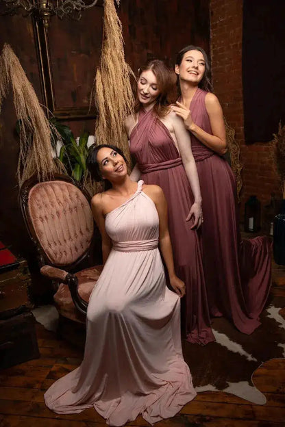 Multiway Maxi Dress Bridesmaid Dress Infinity Cocktail Dress Floor Length Bridesmaid Dress Maxi Dress for Bridesmaid Gifts by Dropshipman