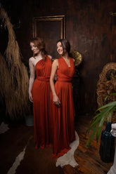 Multiway Maxi Dress Bridesmaid Dress Infinity Cocktail Dress Floor Length Bridesmaid Dress Maxi Dress for Bridesmaid Gifts SHOPEZRA L.L.C.
