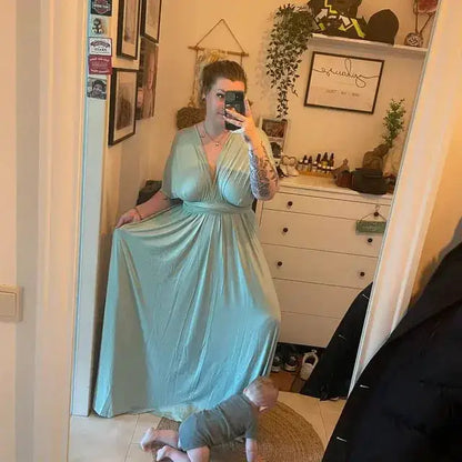 Multiway Maxi Dress Bridesmaid Dress Infinity Cocktail Dress Floor Length Bridesmaid Dress Maxi Dress for Bridesmaid Gifts by Dropshipman