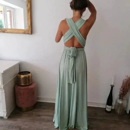 Multiway Maxi Dress Bridesmaid Dress Infinity Cocktail Dress Floor Length Bridesmaid Dress Maxi Dress for Bridesmaid Gifts by Dropshipman