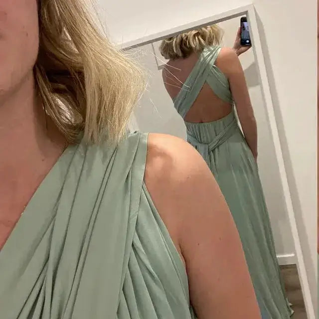 Multiway Maxi Dress Bridesmaid Dress Infinity Cocktail Dress Floor Length Bridesmaid Dress Maxi Dress for Bridesmaid Gifts by Dropshipman