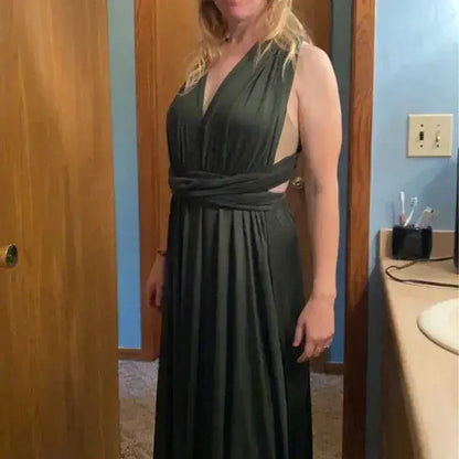 Multiway Maxi Dress Bridesmaid Dress Infinity Cocktail Dress Floor Length Bridesmaid Dress Maxi Dress for Bridesmaid Gifts by Dropshipman