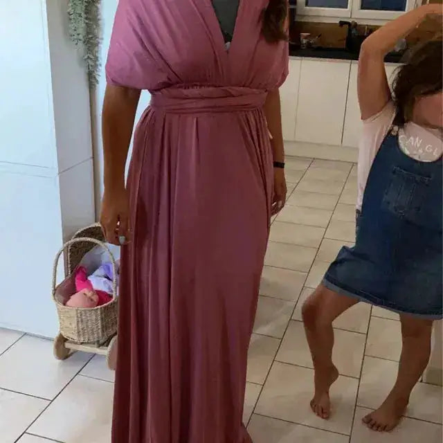Multiway Maxi Dress Bridesmaid Dress Infinity Cocktail Dress Floor Length Bridesmaid Dress Maxi Dress for Bridesmaid Gifts by Dropshipman