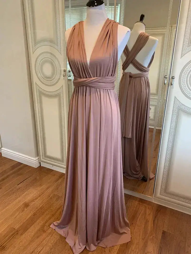 Multiway Maxi Dress Bridesmaid Dress Infinity Cocktail Dress Floor Length Bridesmaid Dress Maxi Dress for Bridesmaid Gifts by Dropshipman